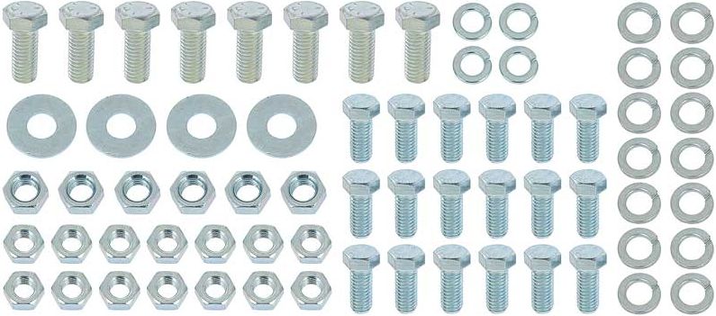 1965-66 Impala / Belair Bumper Bolt kit: Full Size FRONT (90 pce)