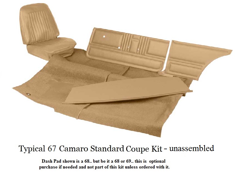 Camaro Coupe Standard Interior: Basic Kit