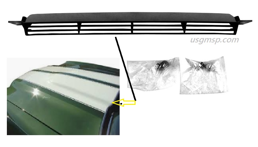 70-72 Chevelle Cowl Grille for CI Hoods