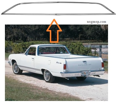 Mold: Window rear El Camino 64-67 Kit