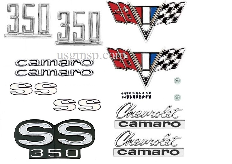 1968 Camaro Emblem Kit: 350 Super Sports 350 kit