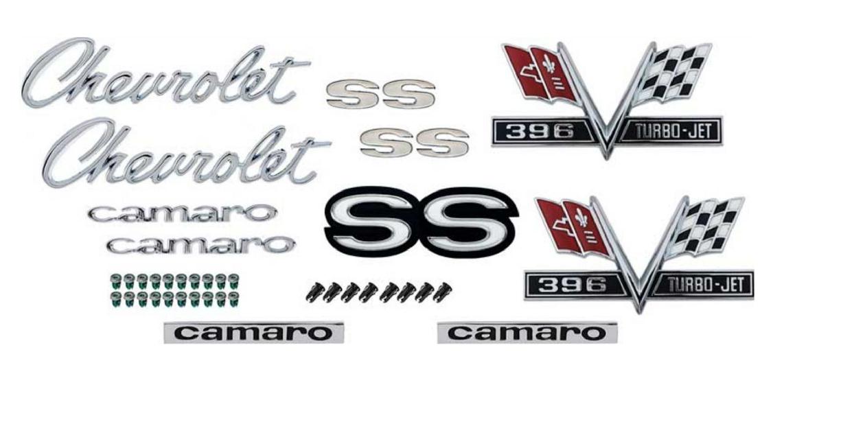 1967 Camaro Emblem Kit: 396 Super Sports