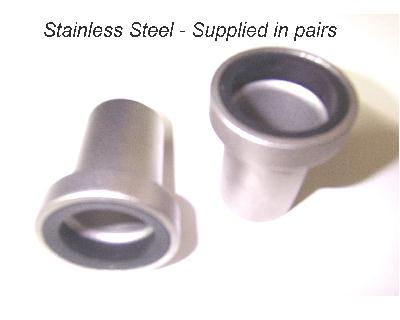 Water Pump Pipes: Pontiac 69-79 Stainless Steel (pr)