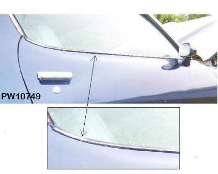 Door Window Reveal Molding: 70-81 Camaro (ea)