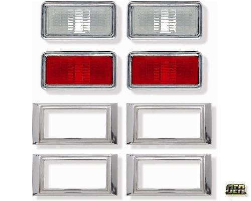 Side Marker Lamp Kit: 68 Camaro, Impala, Chevelle, Nova