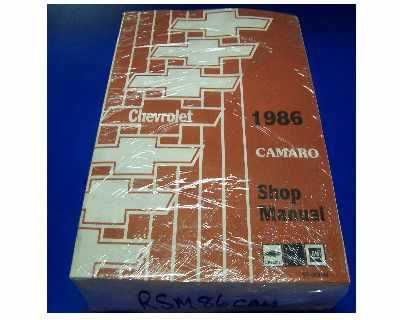 1986 Camaro Service Manual - (new)