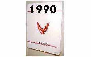 1990 Firebird TA Service Manual