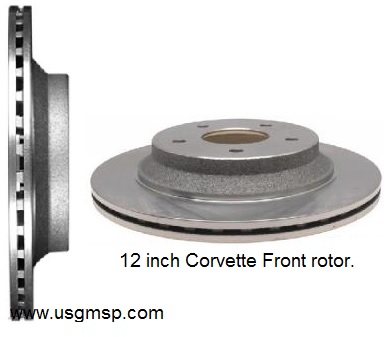 Disc Rotor: 88-96 Corvette Standard - FRONT