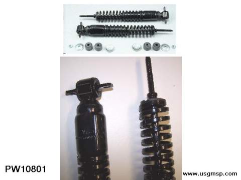 Shock Set: 68-72 A body REAR COIL OVERS Heavy duty (pr)