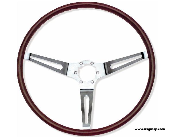 Steering Wheel: 63-66/8 Corvette Walnut