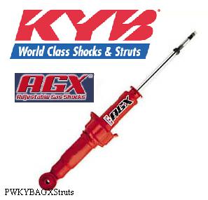 Struts Front: 93-02 F KYB "AGX" Adjustable struts (ea)