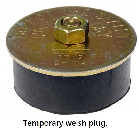 Welsh Plug: Temporary