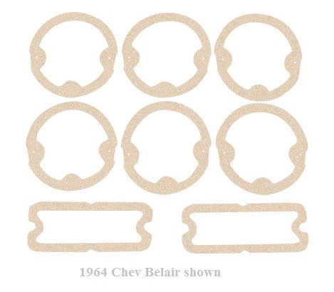 62-64 Chev Fullsize Lens Gasket Kit