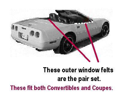 Window sweeper: Corvette 84-96 Outers PR (Authentic)