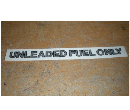 Decal "UNLEADED FUEL ONLY"
