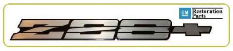 Emblem Camaro: 91-92 Rr Bumper Silver Chrome with bowtie