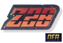 80-81 Fuel Door emblem - ORANGE