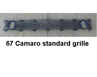 67 Camaro GRILLE Standard center (re)