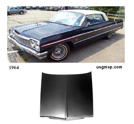 64 Chevy Impala / Belair Hood / Bonnet