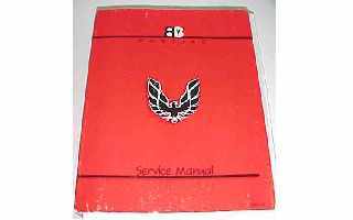 1988 Firebird TA Service Manual