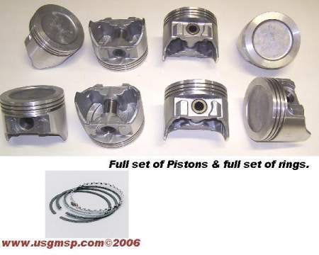 Pistons & Rings: 403 Olds (choose size)
