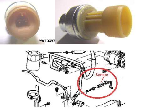 Refrigerant Pressure Sensor: 93-02 Camaro-Firebird TA