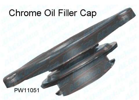 Oil Cap: Chrome Oil Filler Cap - GM various