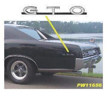 1964-67 GTO 1/4 panel emblem