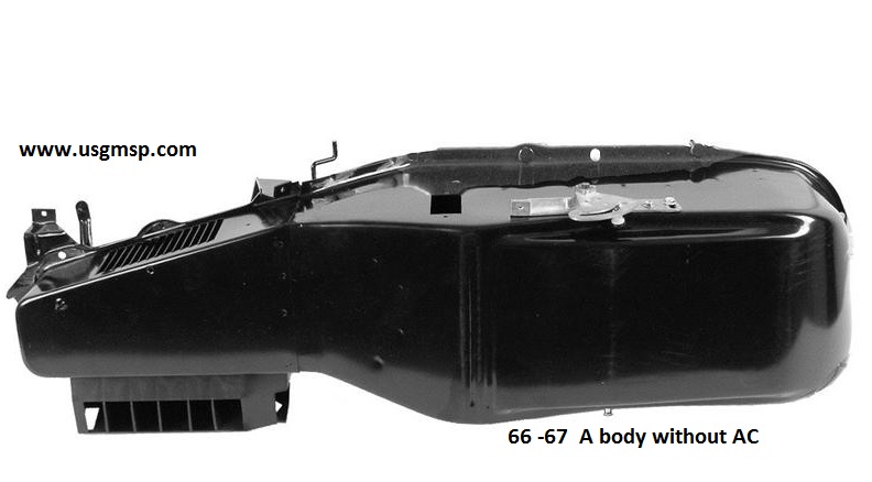 Heater Case: 66-67 A body  NON AIR