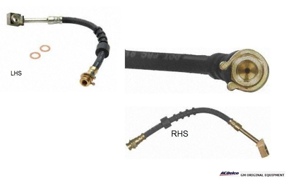 Brake hose: Corvette Rear 93-96 (each) LH or RH Choose