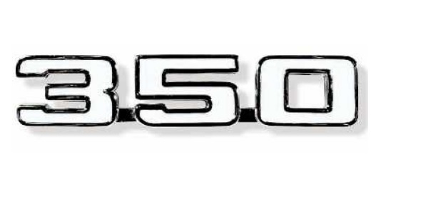 Emblem: "350" Camaro 69 Fender (ea)