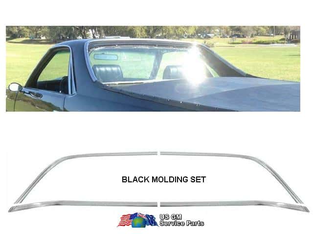 Molding Kit: El Camino REAR window 78-87 (Black)