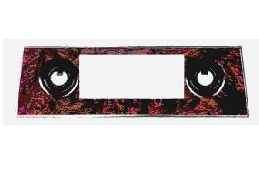 Radio Trim Plate: Burlwood Large