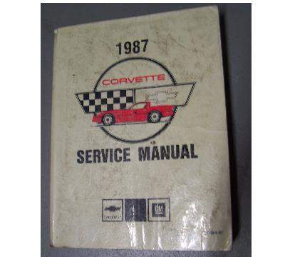 1987 Corvette Service Manuals: (1) - USED