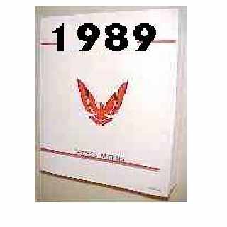 1989 Firebird TA Service Manual