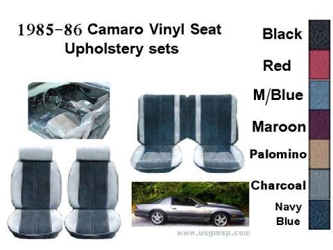 Seat Trim Kit: 85-86 Camaro Standard